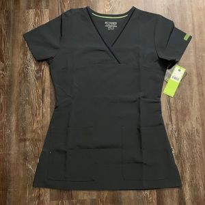 Med Couture Activate XS Gray Scrub Top